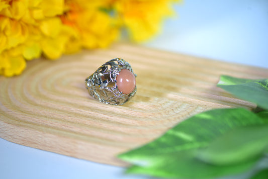 Moonstone Silver Ring