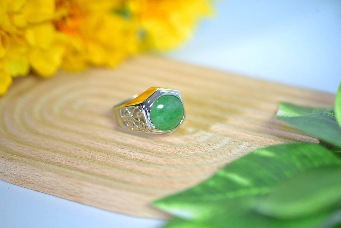 Jade Silver Ring